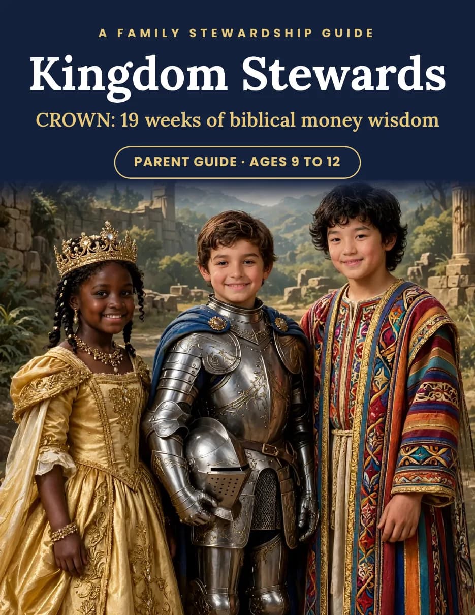 Cover of Kingdom Stewards: CROWN, a family stewardship guide for ages 9 to 12