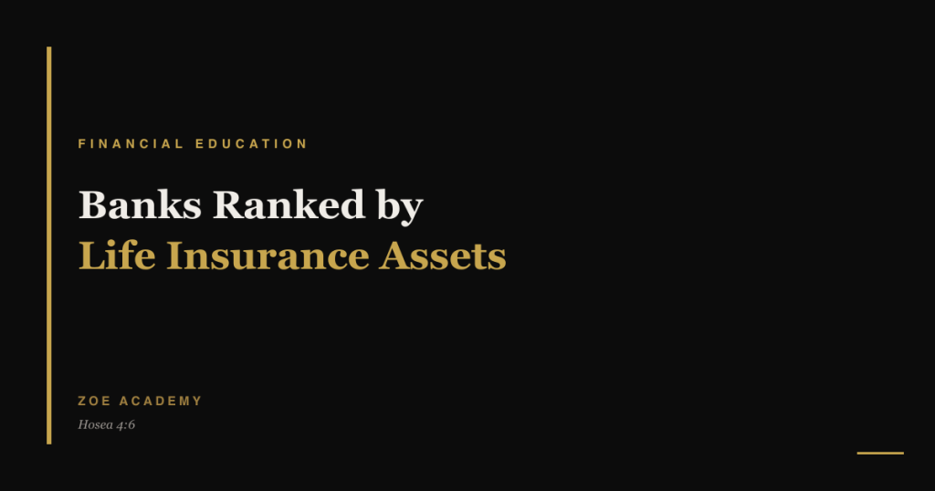 Banks ranked by life insurance assets - Zoe Academy