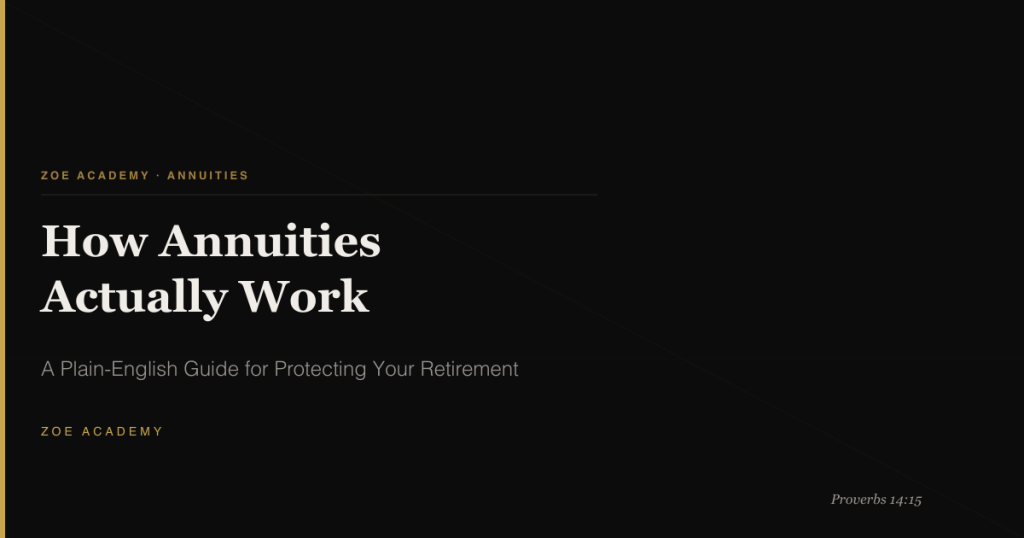 How Annuities Actually Work - A Plain-English Guide for Protecting Your Retirement - Zoe Academy