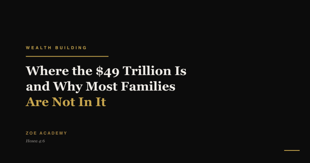 Where the 49 trillion dollars in US retirement assets is and why most families are not in it - Zoe Academy